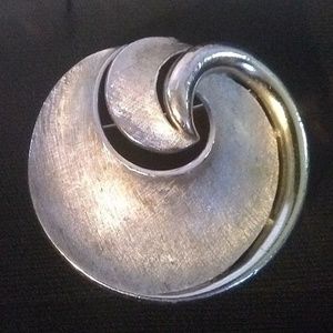 Crown Trifari Modernist Brooch Pin